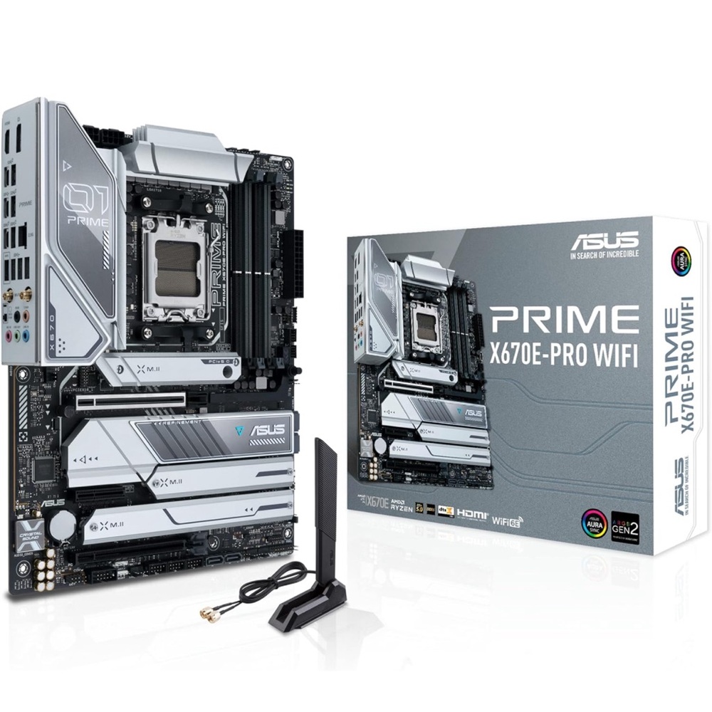 Asus Prime X670E-PRO AMD X670 Socket AM5 ATX DDR5-SDRAM Motherboard